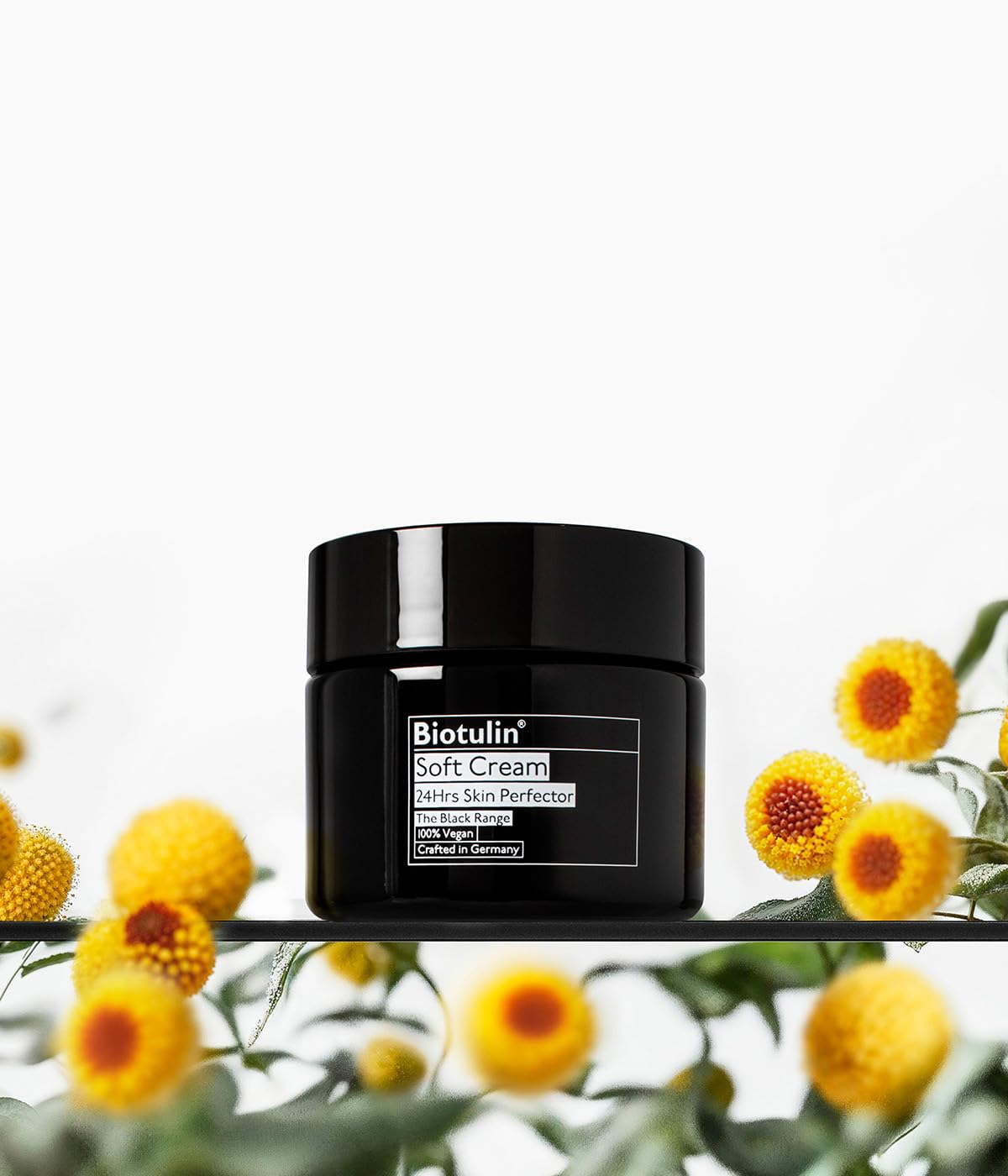 Biotulin Soft Cream applied to skin during routine for refreshed look.