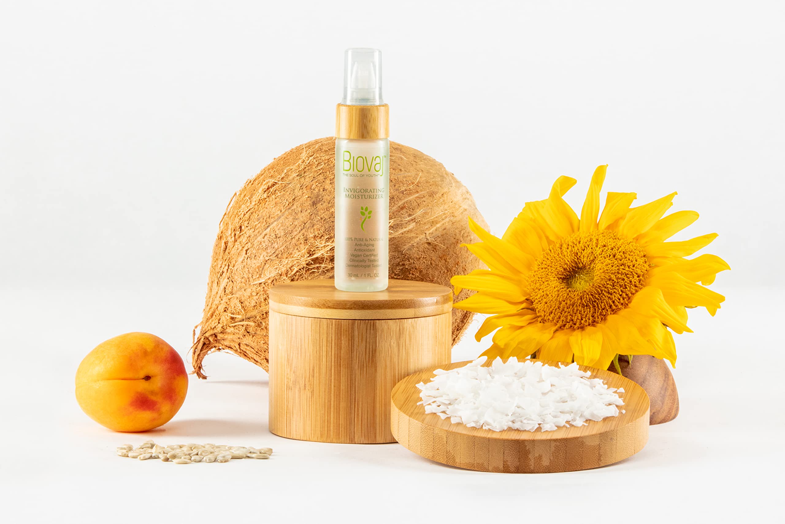 Biovaj Invigorating Moisturizer being applied on skin for smooth primer and makeup prep.
