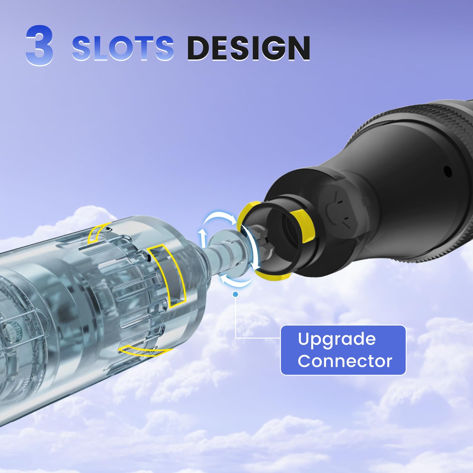 Bird Here Derma Roller handheld design for easy grip during sessions.