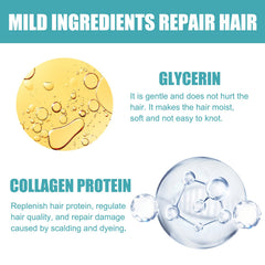 Cream texture swirl shows nourishing formula for frizz control