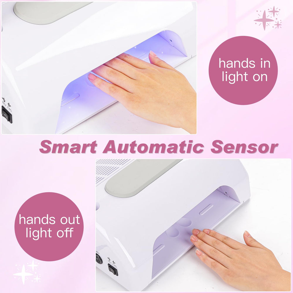 Biutee nail-lamp-rotation-coverage enhances curing from multiple angles.