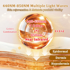 biuufish mask displaying 850nm near‑infrared light for deeper skin penetration