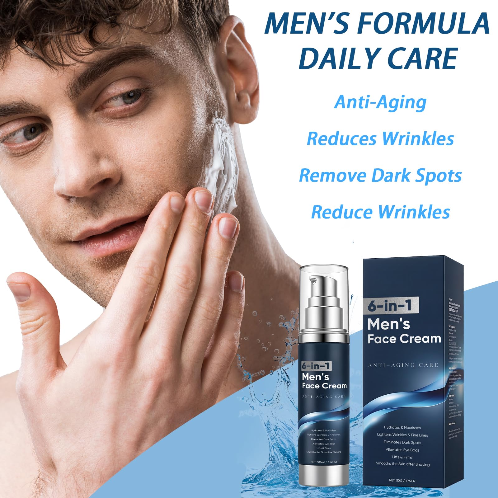 BIWQTY 6-in-1 cream spread on skin showing hydration.