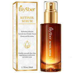 BIYSBER Sérum retinol-collagène pour le visage avec pompe pour une hydratation facile