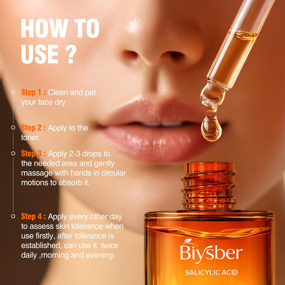 BIYSBER serum on skin delivering a soft matte finish.