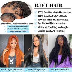 BJVT HD Swiss lace detail for a seamless scalp appearance.