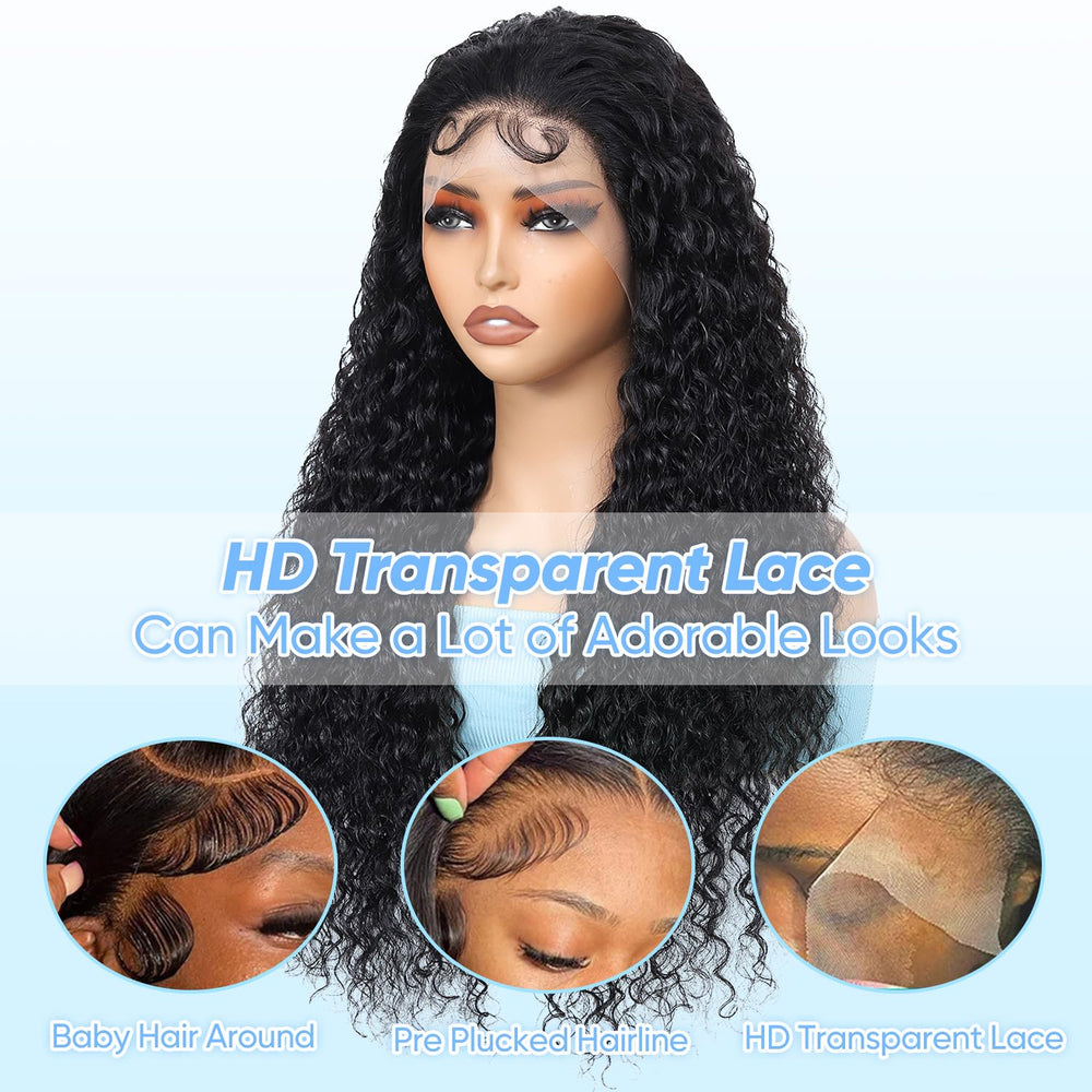 BJVT wet-and-wavy style with 6-inch deep parting for versatile looks.