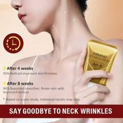 BKKTfBWK AH8 Firming Neck Cream application on neck and décolleté.