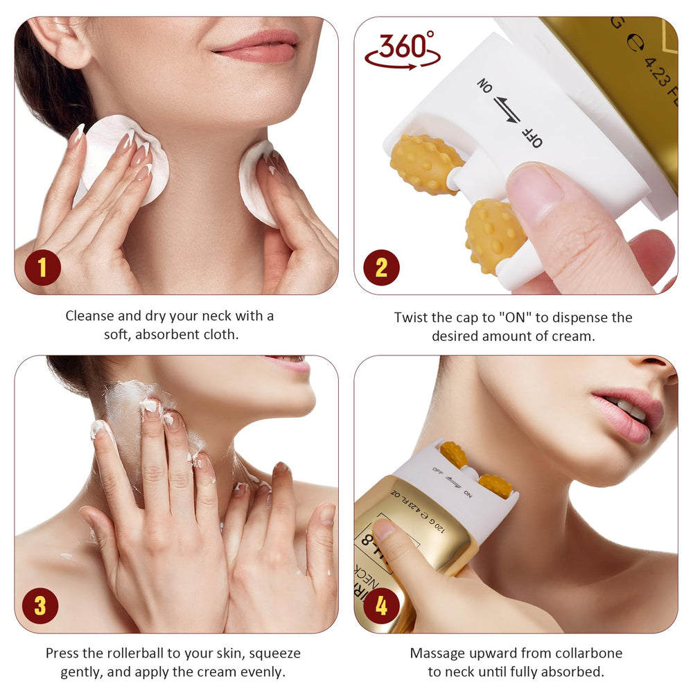BKKTfBWK AH8 Firming Neck Cream packaging with precise dosage design.