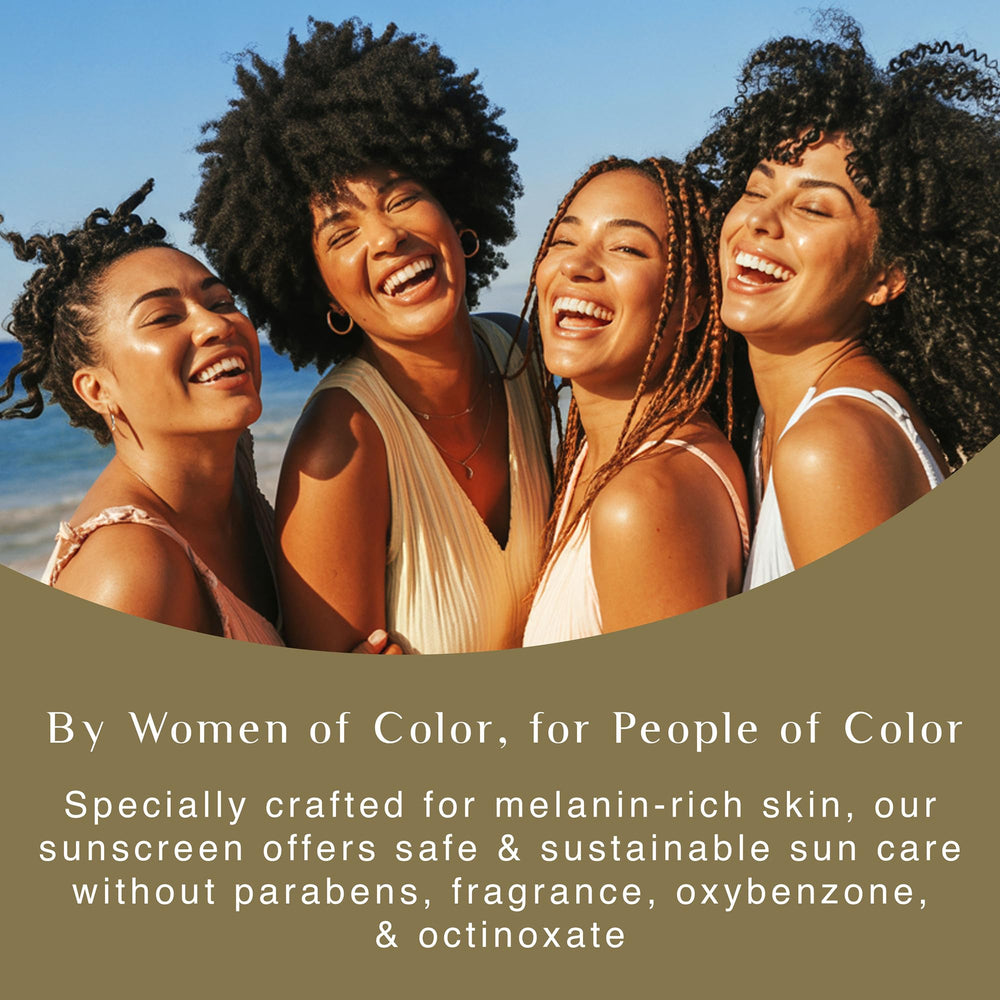 Two-pack Black Girl Sunscreen for face and body protection and convenience.