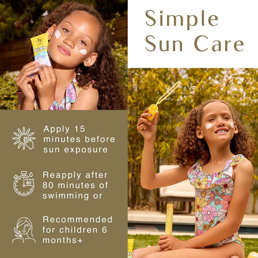 Black Girl Sunscreen Kids water-resistant protection during swimming.
