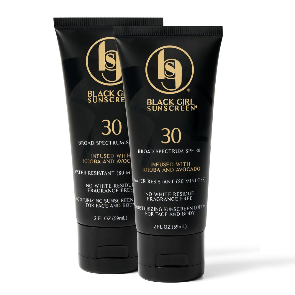 Black Girl Sunscreen SPF 30 on face and body with ultra-sheer finish, ideal for daily outdoor wear.