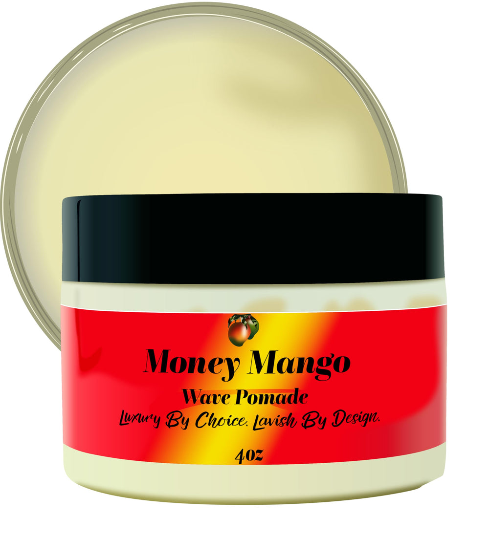 Hair styled with Money Mango Pomade exhibits natural shine and light hold