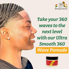 Packaging box for Black Lavish Essentials Money Mango Pomade on display