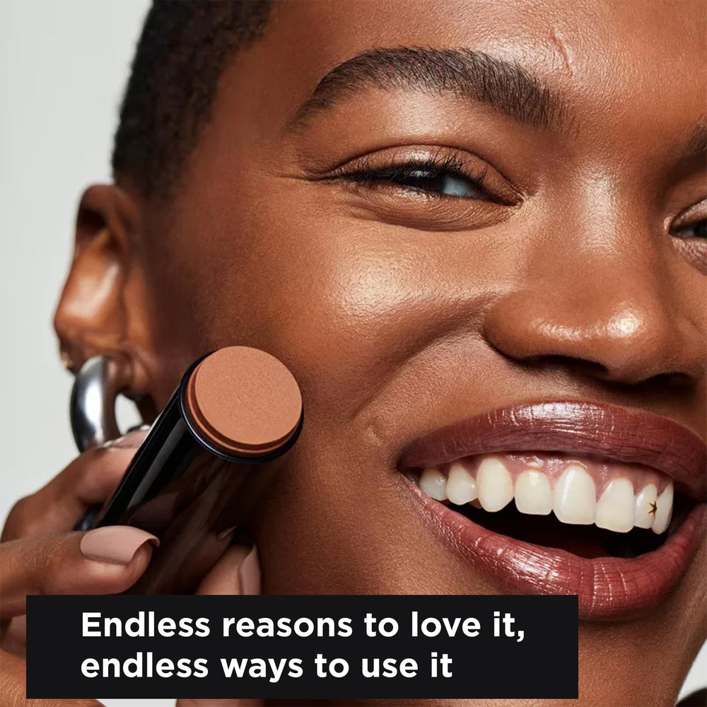 Black Opal foundation stick with SPF for daily wearable coverage.