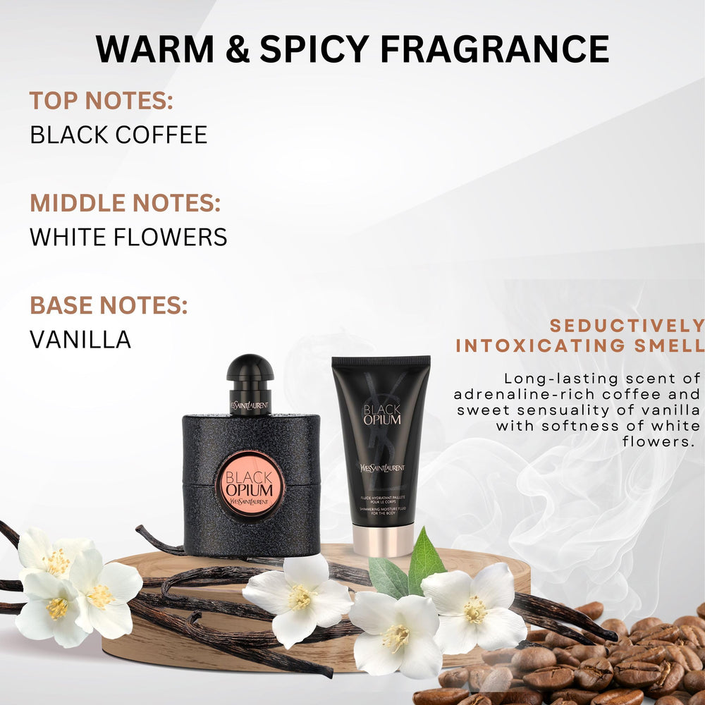 Black Opium perfumed body lotion tube for on the go hydration