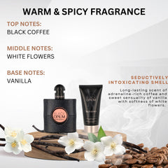 Black Opium perfumed body lotion tube for on the go hydration