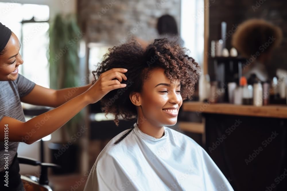 Model with braids shows strong hold from Black Panther Braid Gel
