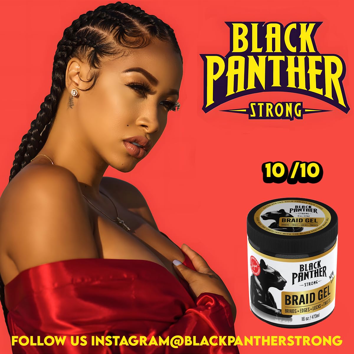 Edges treated with Black Panther Edge Control for a sleek look