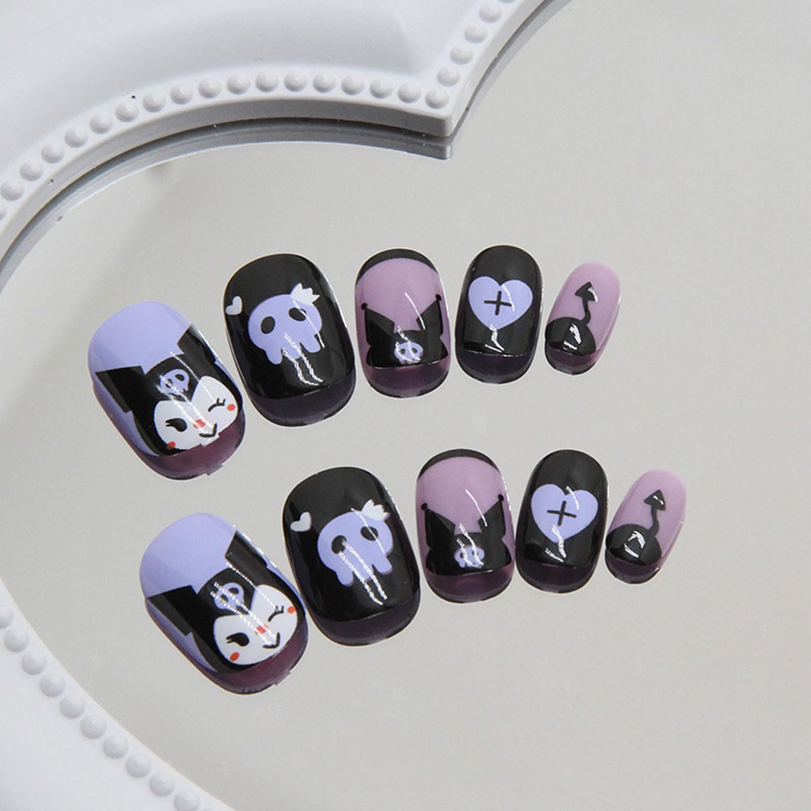 Black Rabbit fast-diy-manicure-application-step for easy at-home styling.