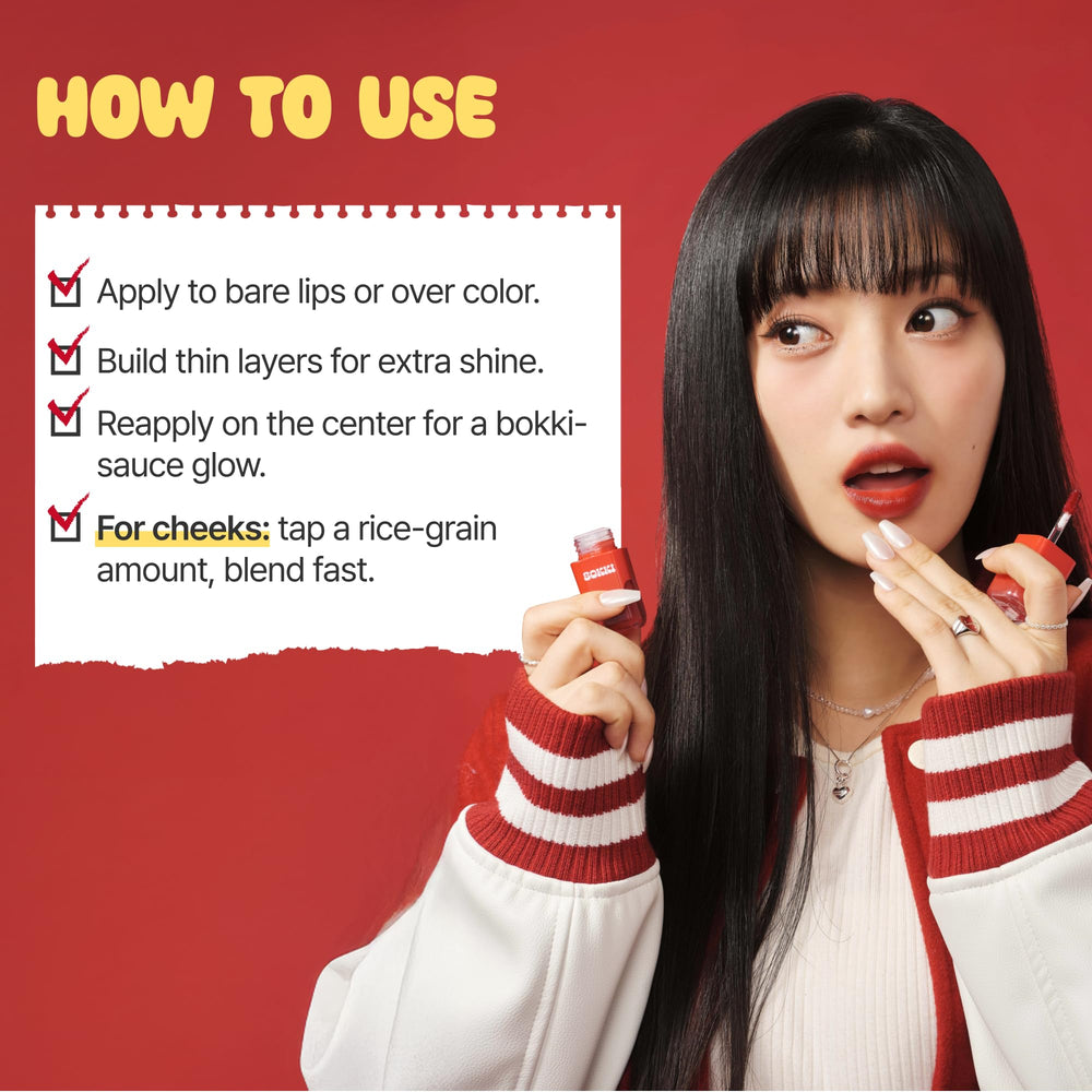BLACK ROUGE Glow Bokki Tint gb12 Honey Soy for playful Korean-inspired lip color
