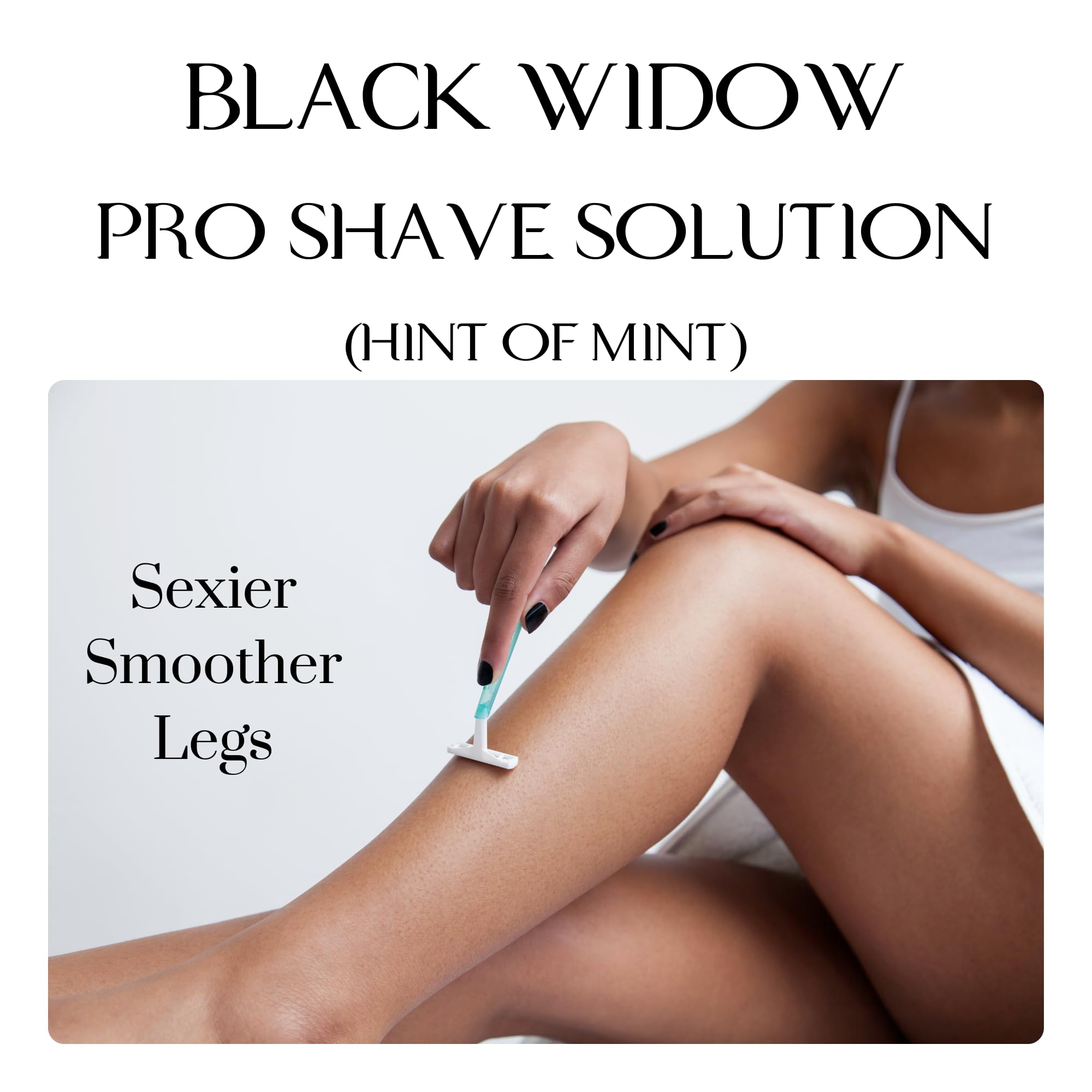 BLACK WIDOW Pro Shave Easy Packaging suggests simple storage and disposal.