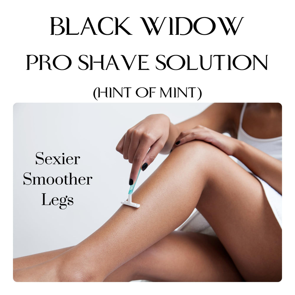 BLACK WIDOW Pro Shave Easy Packaging suggests simple storage and disposal.
