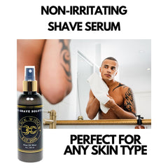 BLACK WIDOW Pro Shave Hydration-Glide emphasizes deep moisture for sensitive skin.