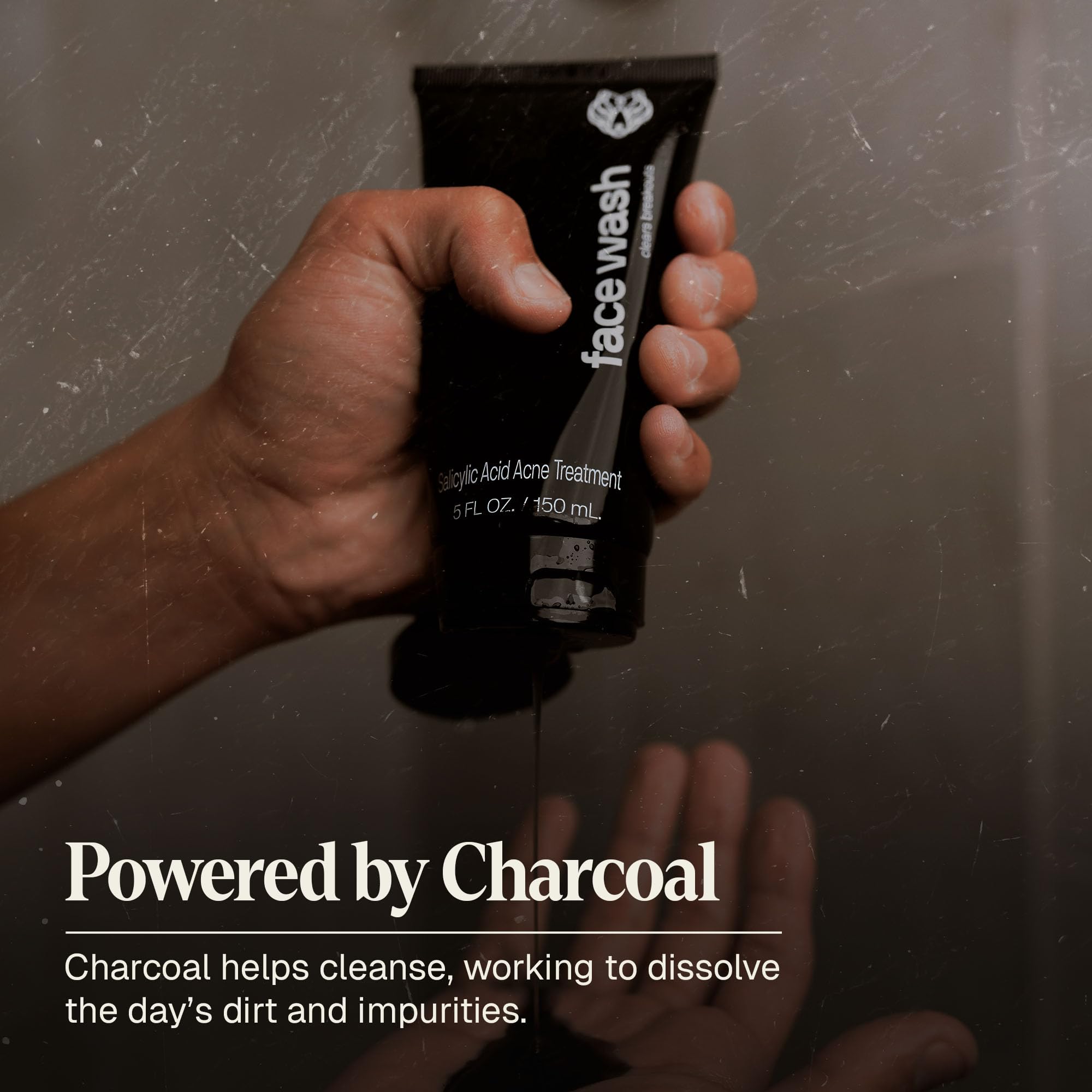 Display of Black Wolf Charcoal Face Wash two-pack for convenient savings.