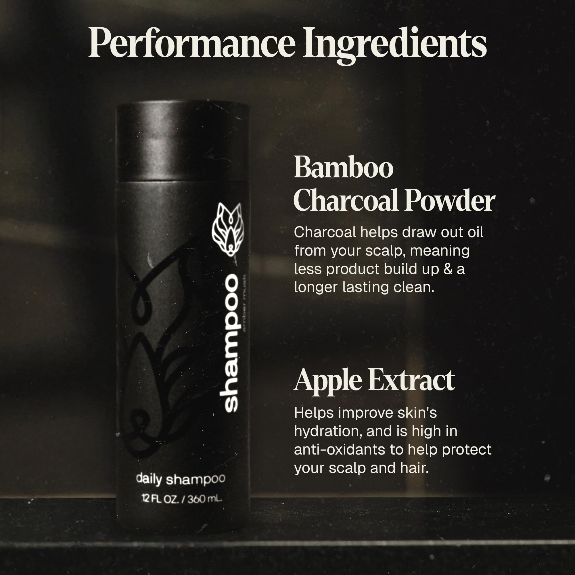Black Wolf daily-use grooming solution keeps hair manageable and frizz-free.