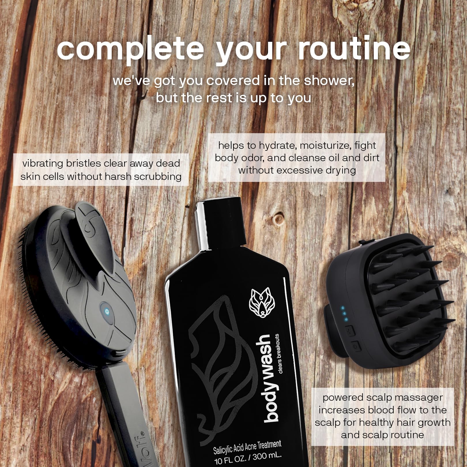 Black Wolf gift set packaging showcases premium gift-ready presentation