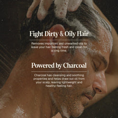 Black Wolf shampoo lathers with a rich foam for thorough cleansing.
