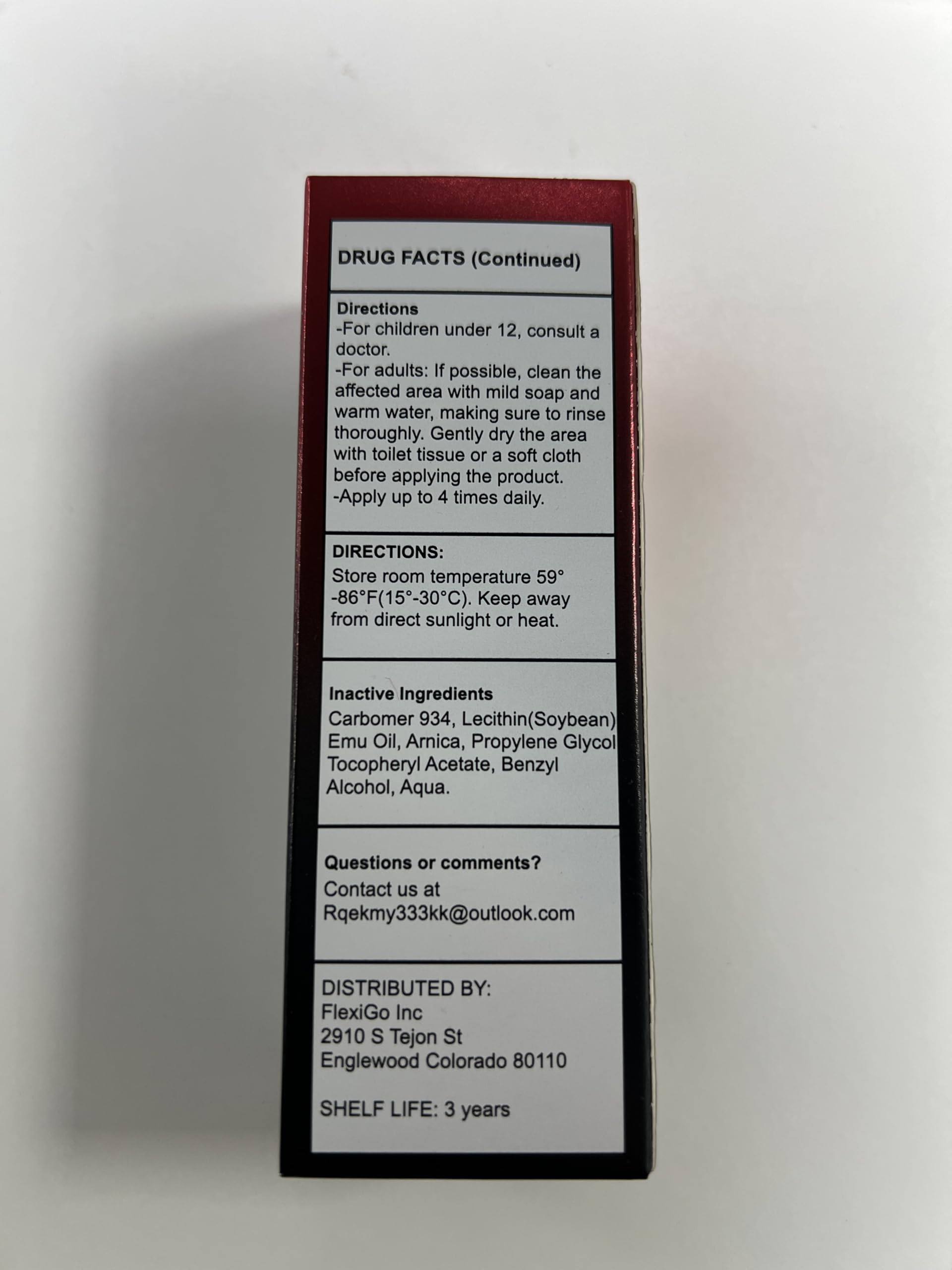 BlackCaves Numbing Cream patch-test reminder for skin compatibility.
