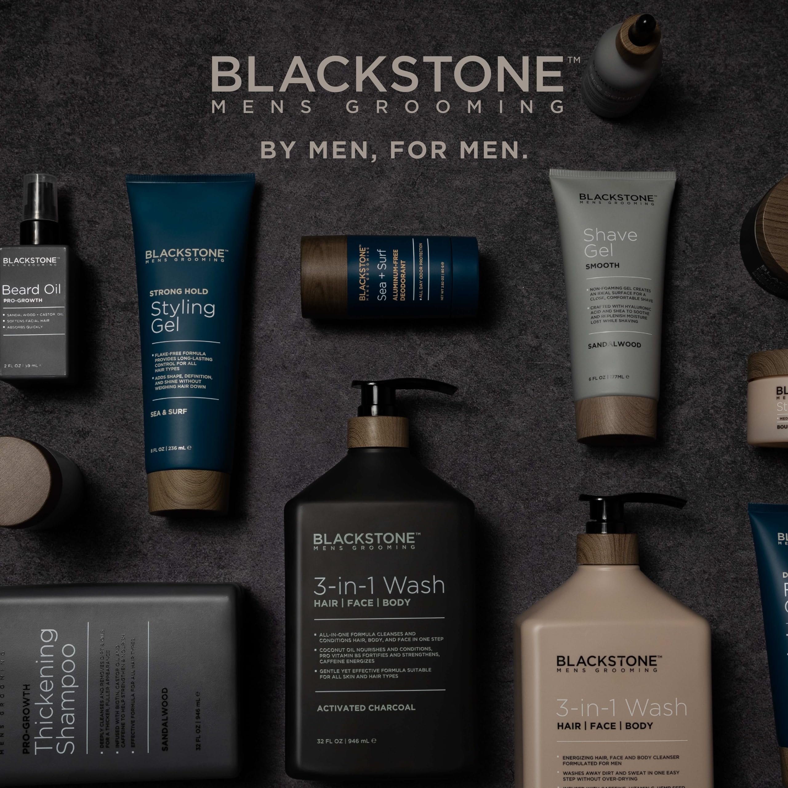 Blackstone Detoxifying Face Wash vitamin E provides nourishment during cleansing.