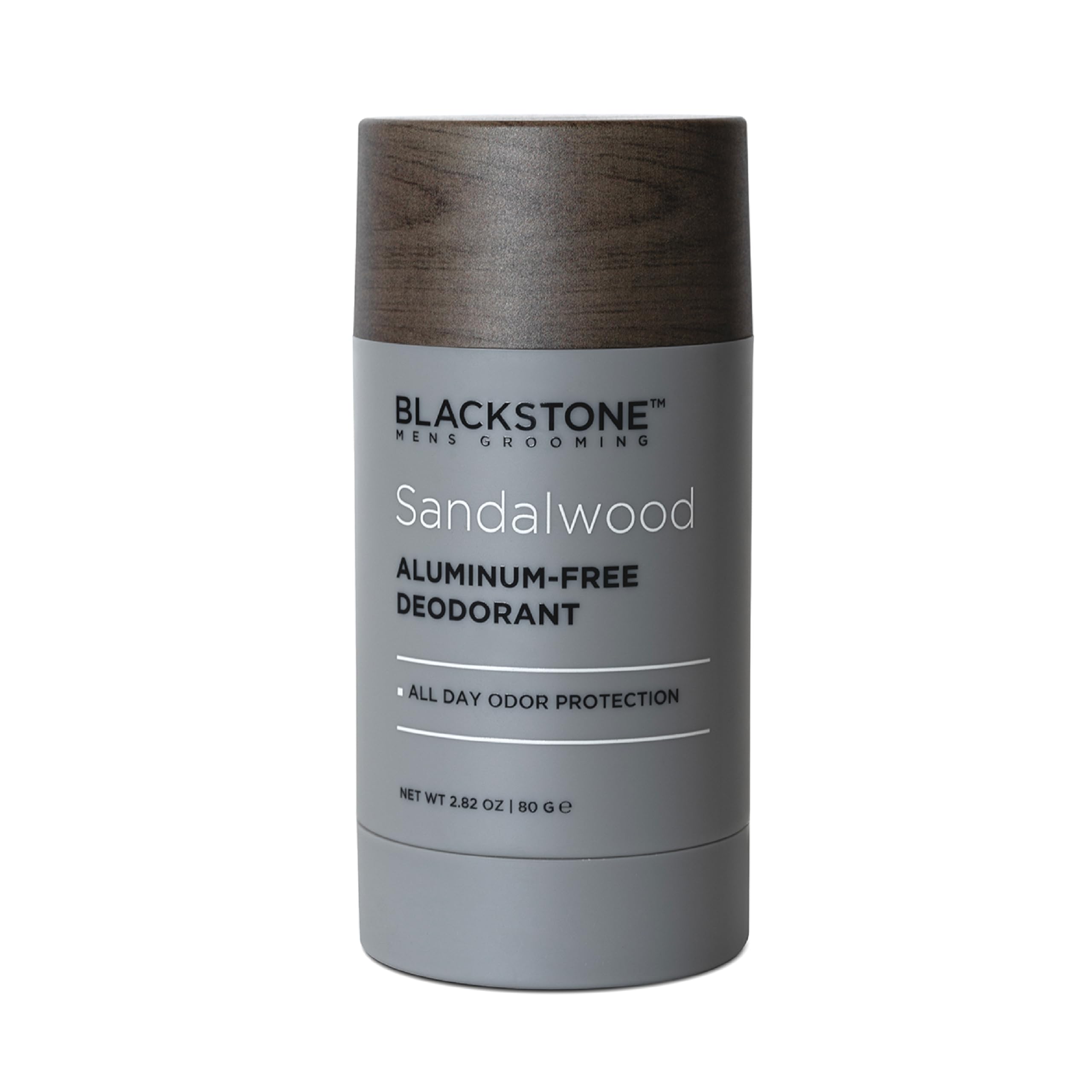 Blackstone product shot with lifestyle setup communicates all-day confidence and freshness.
