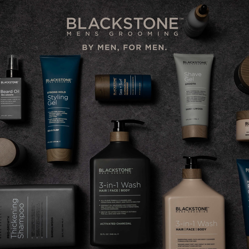 Blackstone USA-made label emphasizing quality and local production.