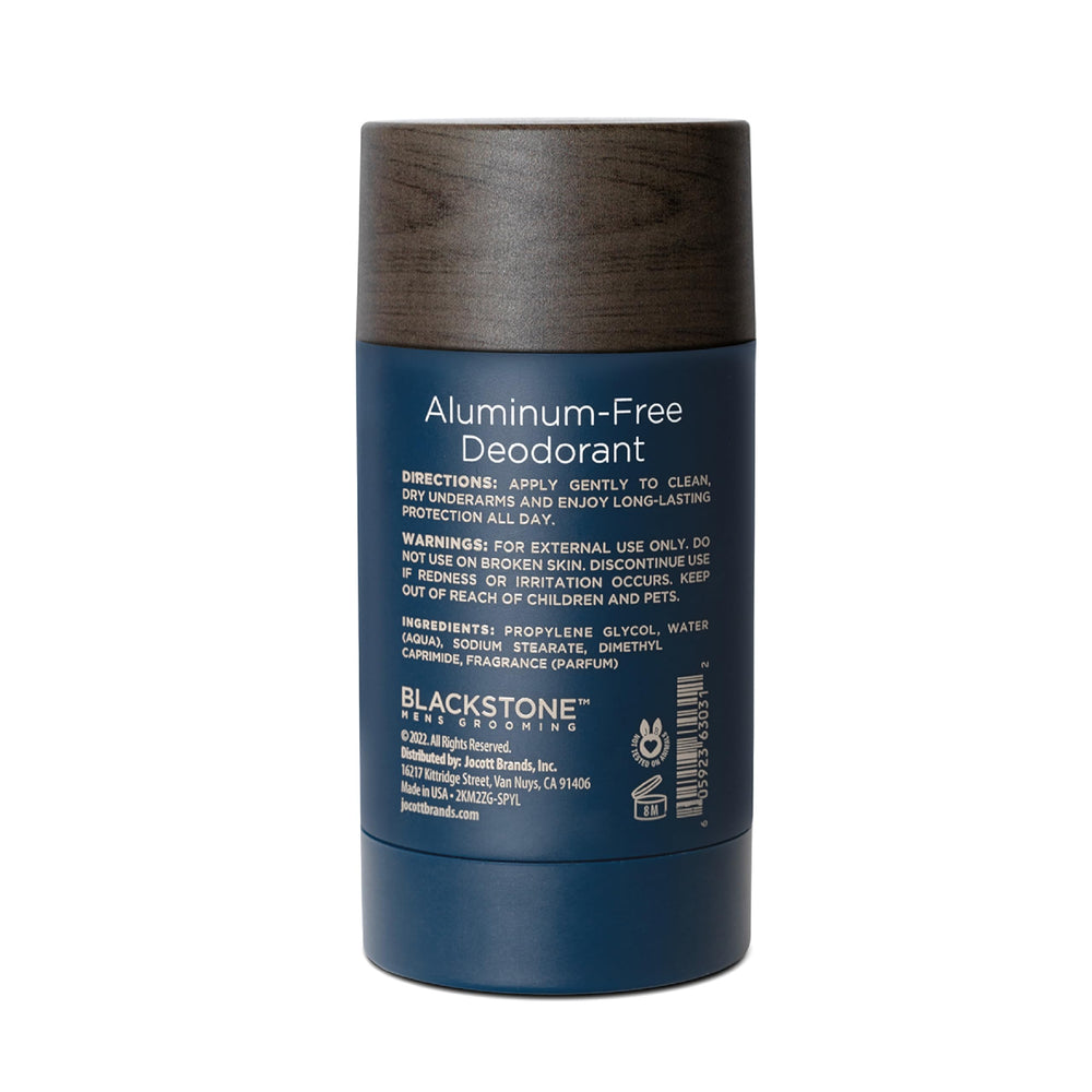 Close-up of deodorant application swipe demonstrating skin-friendly use with Sea and Surf scent