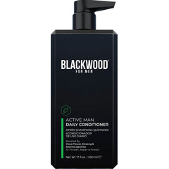 Blackwood For Men conditioner bottle front showing daily-use design.
