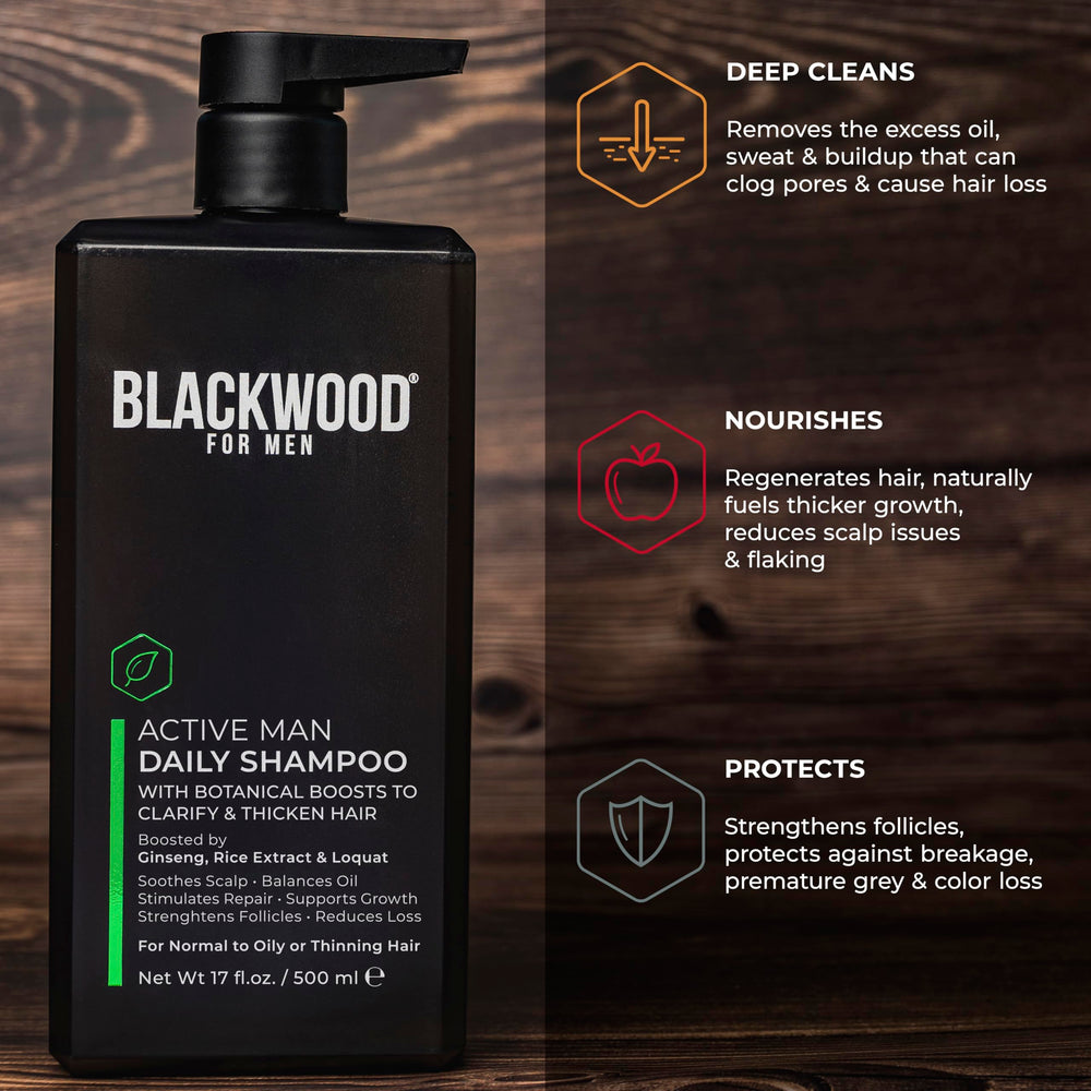 Blackwood For Men shampoo close-up of licorice root and clove flower for relief of redness.