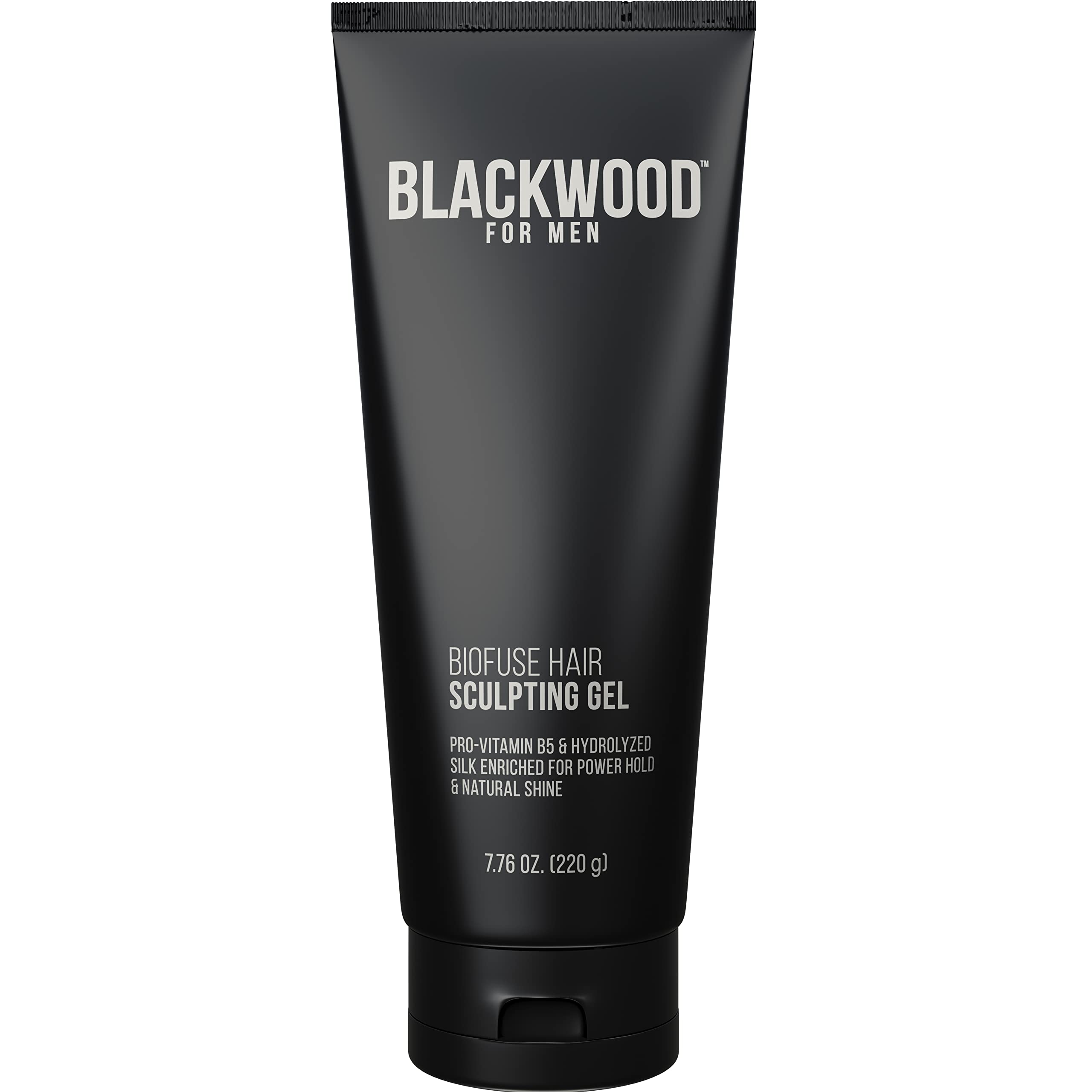 Blackwood For Men BioFuse gel bottle with long-lasting hold and natural vegan formula.
