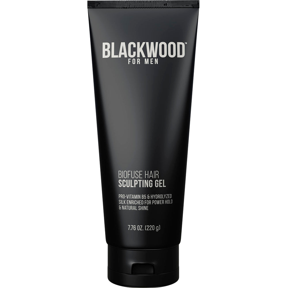 Blackwood For Men BioFuse gel bottle with long-lasting hold and natural vegan formula.