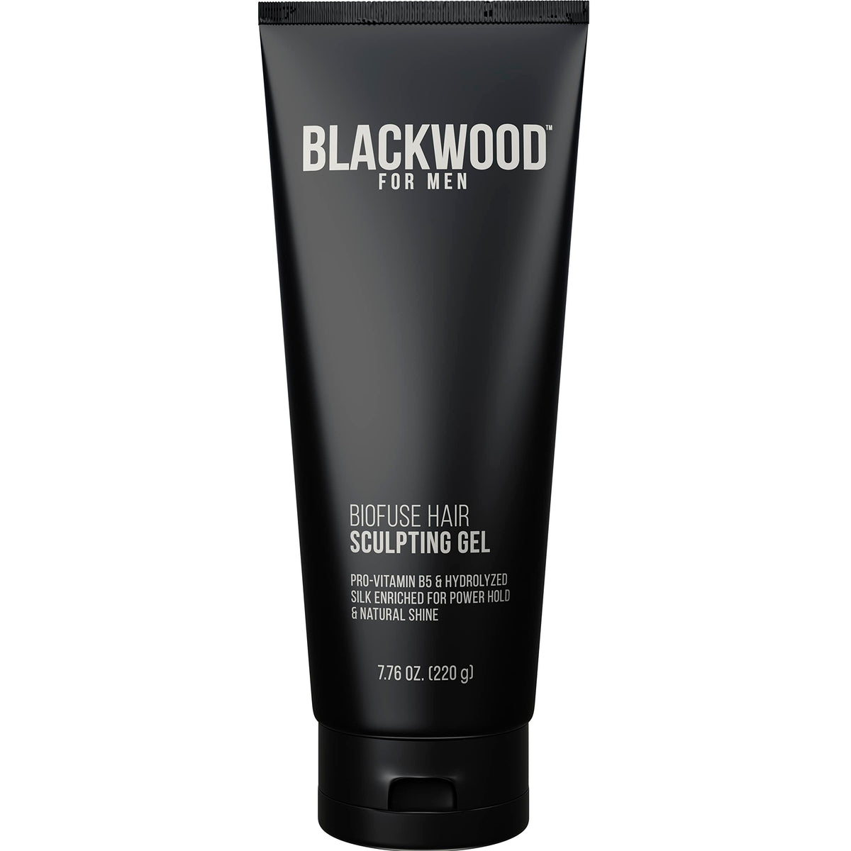 Blackwood For Men BioFuse gel bottle with long-lasting hold and natural vegan formula.