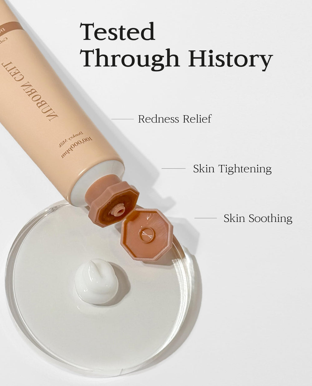 BLANC DUBU Nuborn Cell packaging box signaling premium, hypoallergenic care.