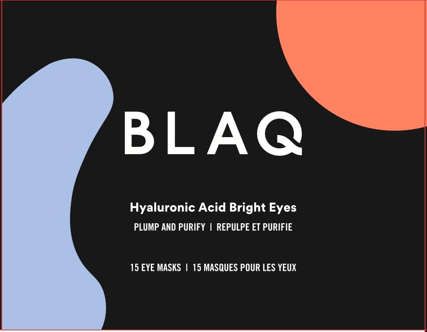 BLAQ applying patch demonstrates quick, simple skincare ritual under the eyes