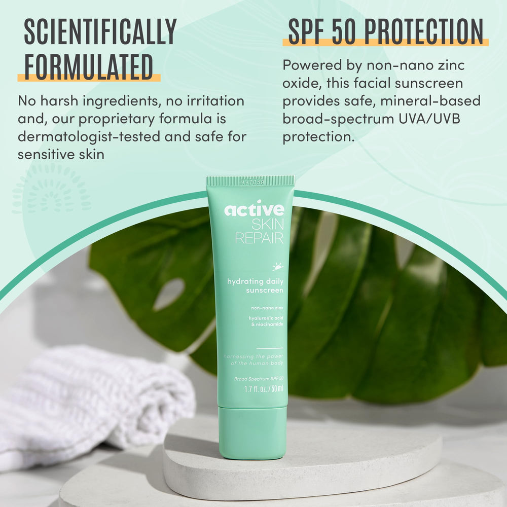 BLDG ACTIVE Lightweight texture shown for comfortable wear on all skin types.