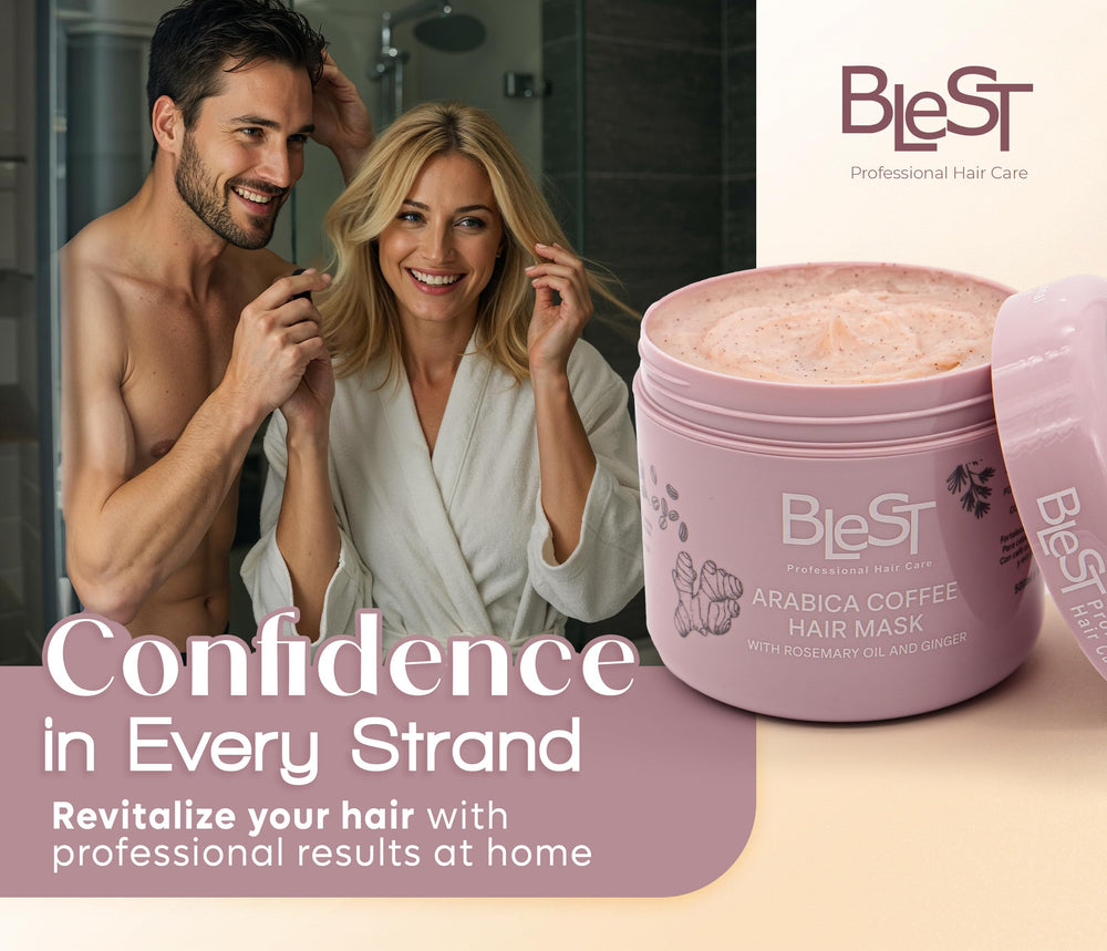 BLEST bottle on a shelf ready for at-home professional care.