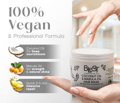 BLEST mask being applied to hair demonstrates even coverage.