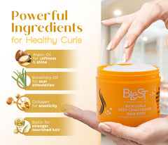 BLEST hair strands before and after treatment demonstrating improved manageability