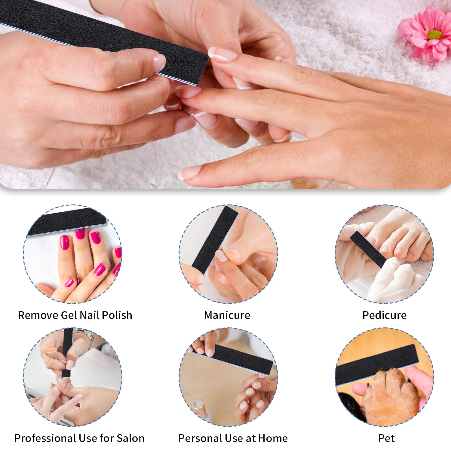 BLESWIN manicure-pedicure tool for shaping and prepping nails.