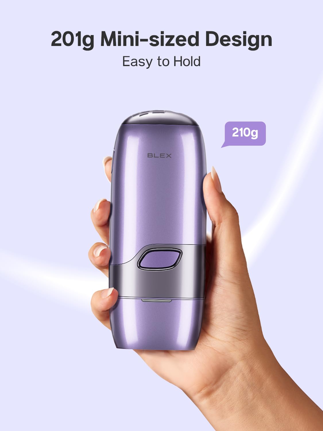 Blex TurboTech targets hair follicles for smoother skin over time.